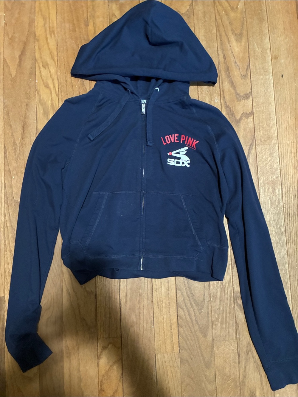 Chicago White Sox Crop Zip Hoodie